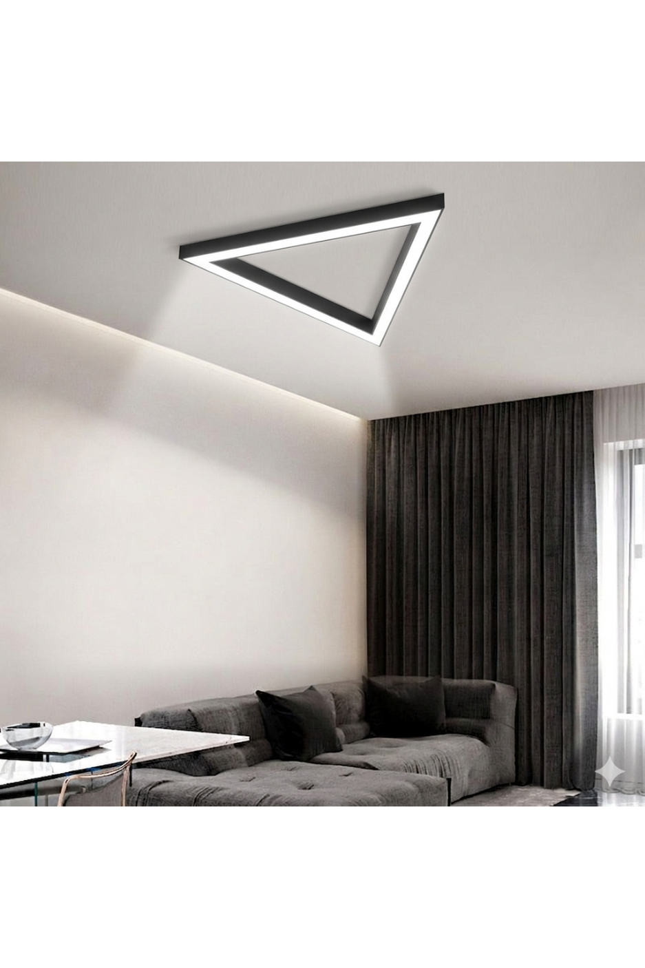 Üçgen Model Linear Aydınlatma Modern LED Sıva Üstü Armatür