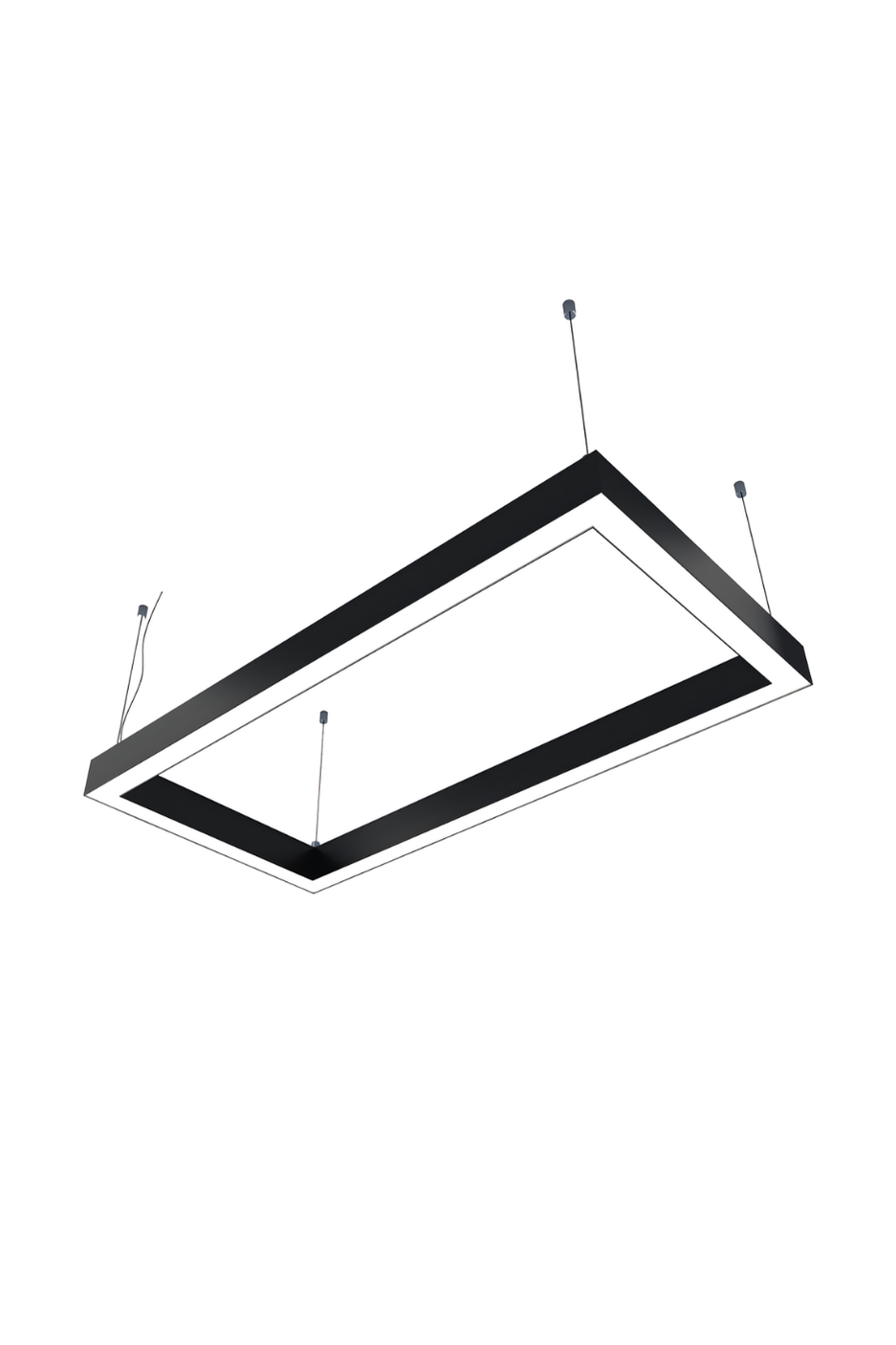 Dikdörtgen Linear Aydınlatma Modern LED Sıva Üstü Armatür