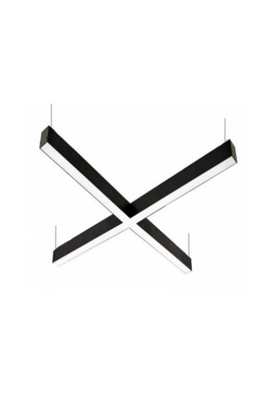 X Harfi Modeli Linear Aydınlatma Modern LED Sarkıt Armatür